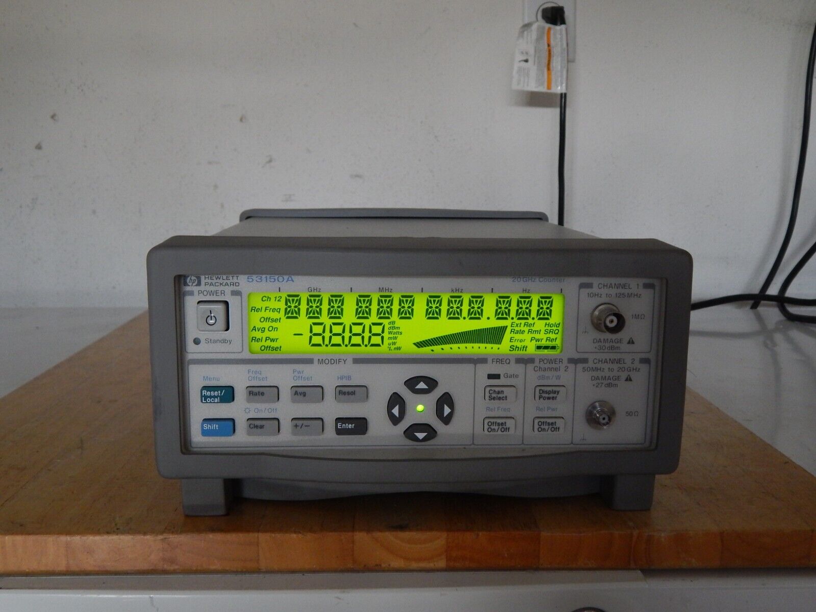 Agilent HP 53150A Microwave Frequency Counter/power meter 10Hz-20GHz 20 Hours Agilent HP 53150A Microwave Frequency Counter/power meter 10Hz-20GHz 20 Hours